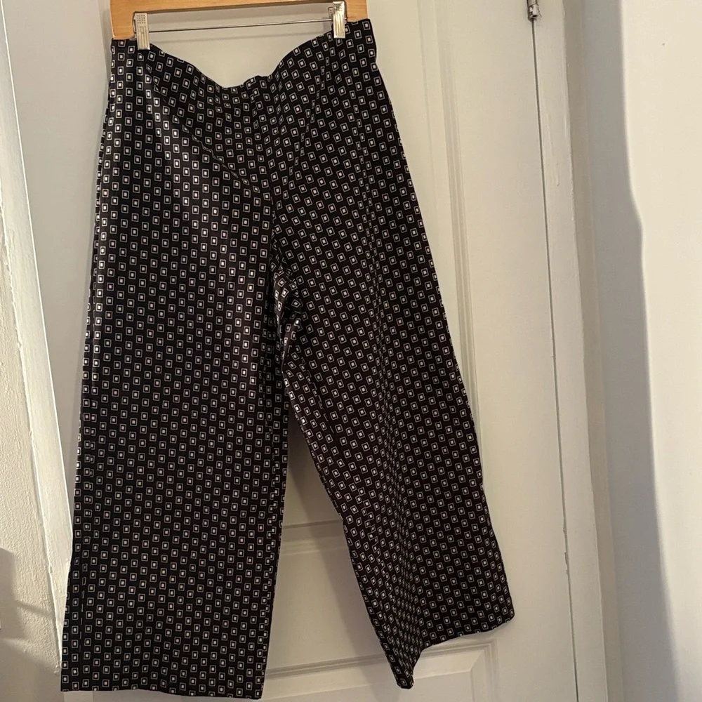 🎉SALE! Jules & Leopold Black and White Wide Leg Pants - Picture 2 of 6